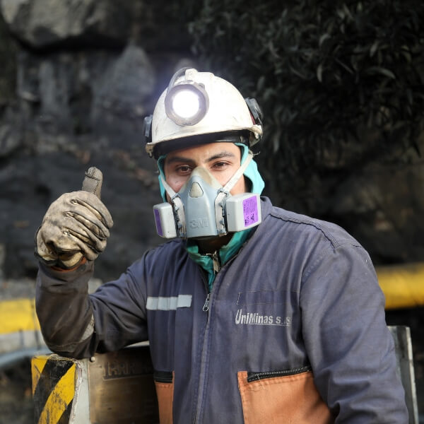 Foto de minero Colombiano