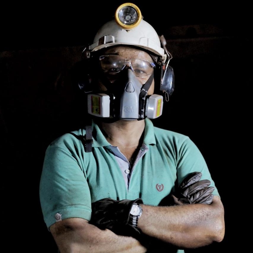 Foto de minero Colombiano