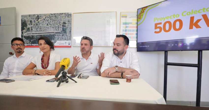 Colectora 500 kV llega al 90 % de avance y permitirá llevar la energía limpia de La Guajira a todo el país